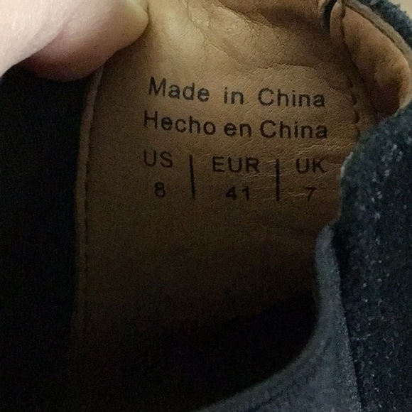 SPRING black suede ankle boots sz 8 - Picture 10 of 11